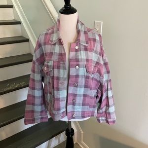 NWT Signature8 plaid jacket
